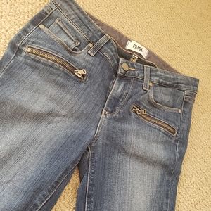 ✴Paige Skinny Indio Zip Jeans